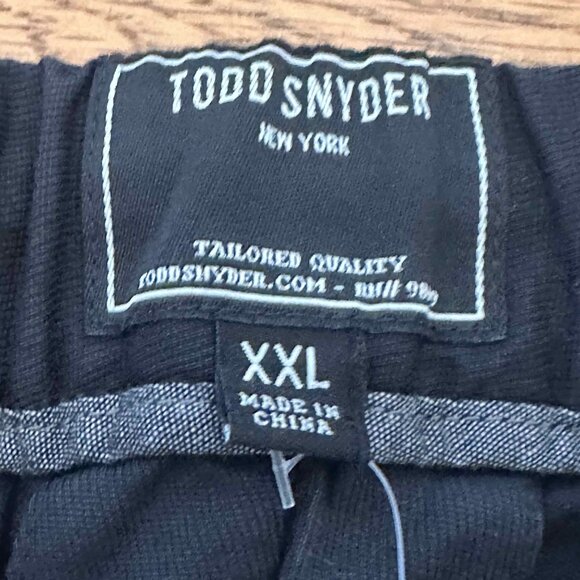 Todd Snyder XXL Modern Chino Trouser in Black - Picture 3 of 3